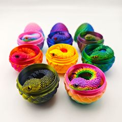 爆金3Dプリント玩具蛇卵セットマムシ振り子柔軟手作りプレゼントカラー装飾アイデア潮遊び