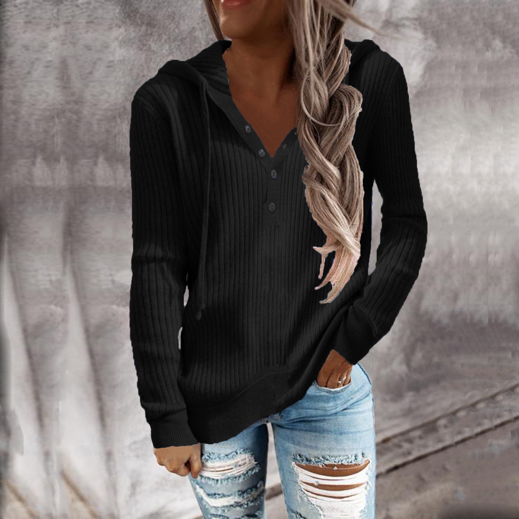329g Weight Long Sleeve Sleeve Length Zipper Placket Type Regular Sleeve Sleeve Type Cotton Blend, Polyester Fabric Type Regular Top Length Hoodie Tops Type Daily Occasion Hooded Neckline Warm Function Loose Fit Type Solid Color Pattern Autumn Season Women's Gender Casual Style Women's Hoodie Long Sleeve Hoodies & Sweatshirts Casual Solid Color 17