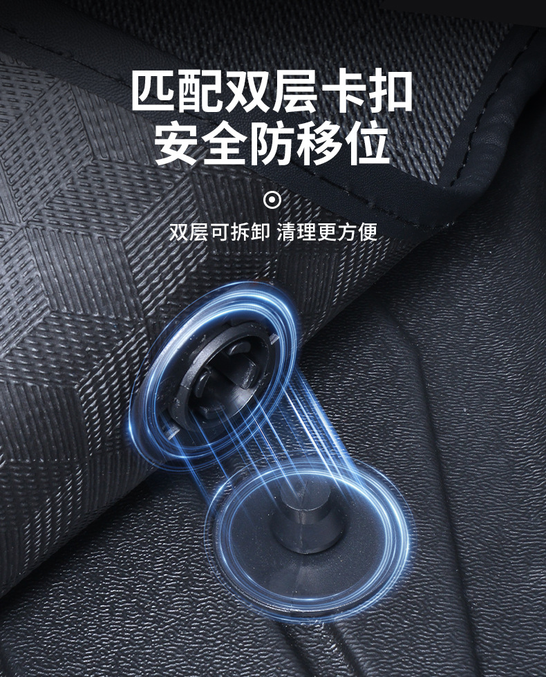 Jmc Fushun E Fushun Floor Mats Tpe New Energy Pure Electric Front Row Fully Surrounded Car Floor Mats Wear-Resistant