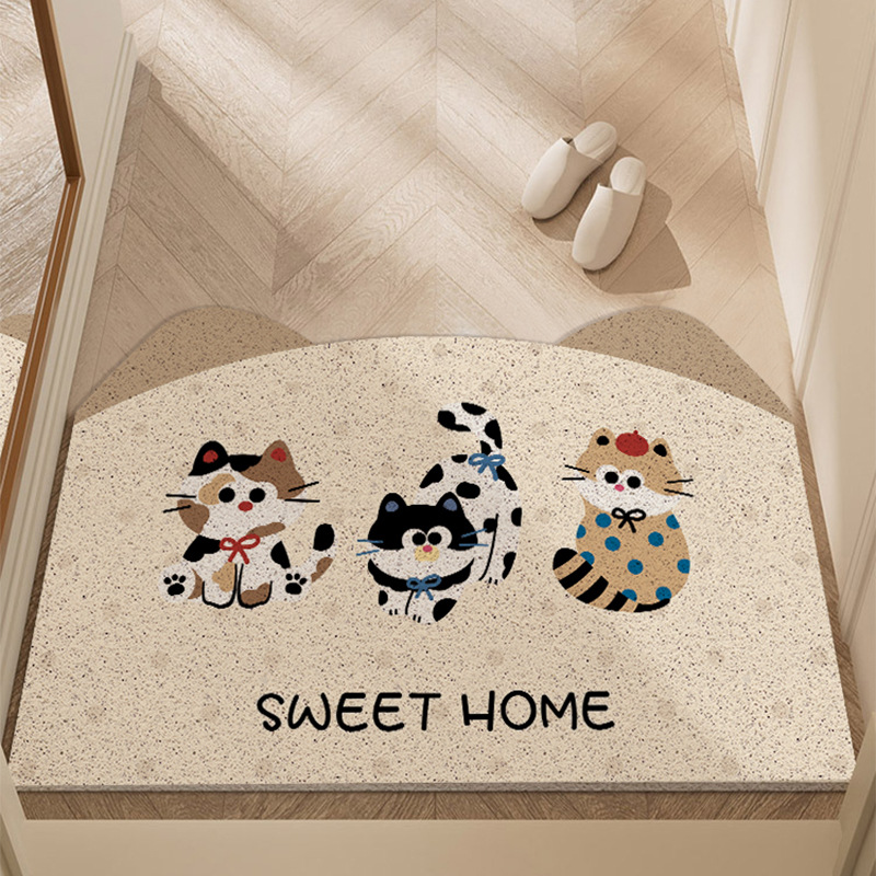 Deurmat cartoon kat schoonloopmat voor binnen en buiten_voghion.com