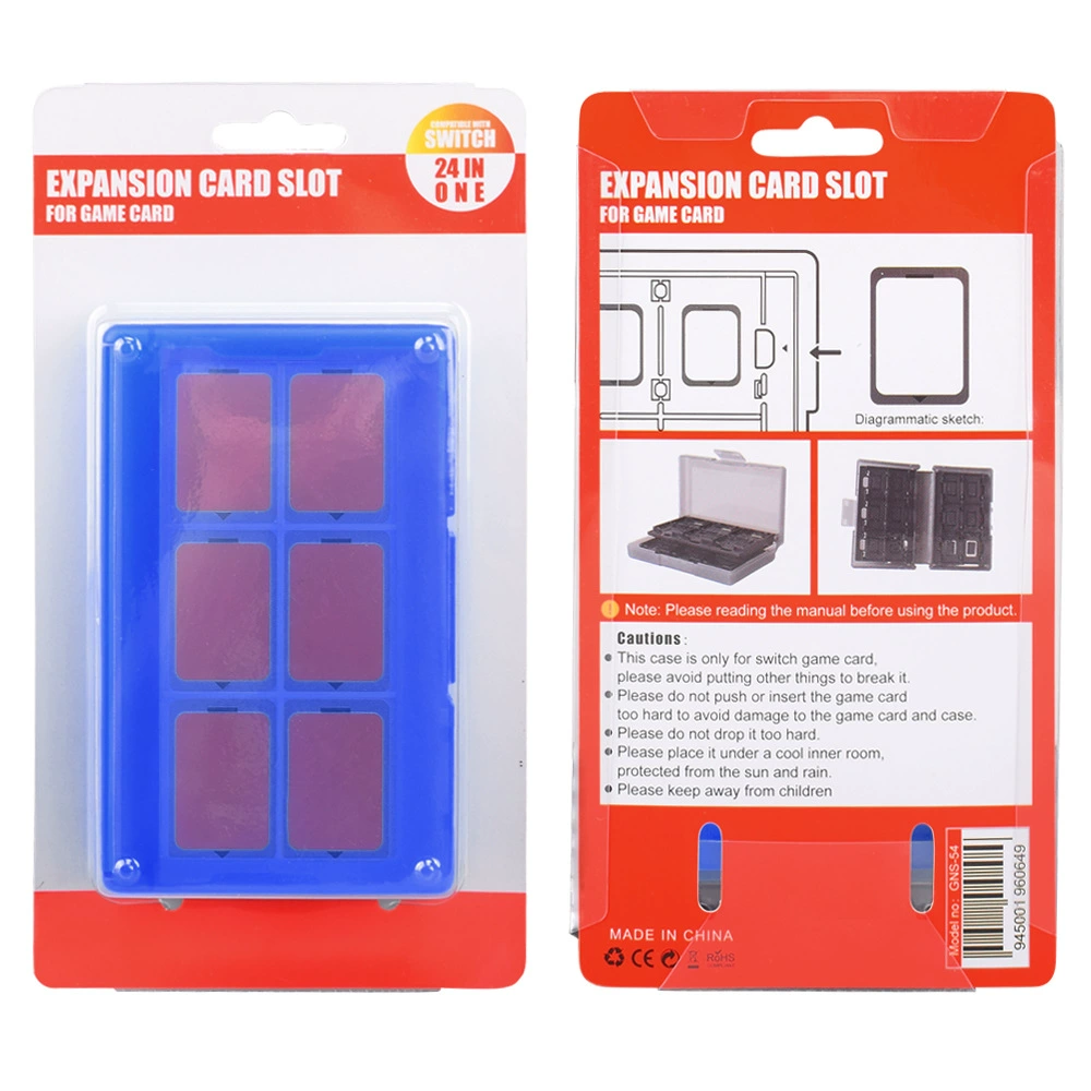Фабричная коробка для карт Nintendo Switch, 24-in-1 игровая карта, хранение аксессуаров и коробок