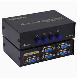 丰杰15-4 VGA切换器 VGA切换器 手动 四台主机共用一台显示器