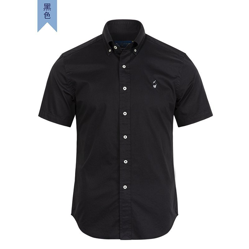 Camiseta de solapa bordada estándar de caballo RL de verano Camiseta POLO de hombre transfronterizo Camisa de negocios de manga corta de comercio exterior
