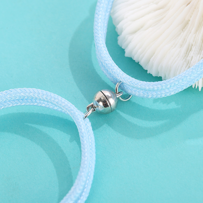 luminous rope alloy smiley couple bracelet a pair jewelry wholesale Nihaojewelry