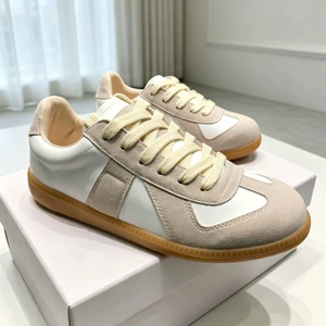 Кожаные кроссовки в стиле MM6 Maison Margiela