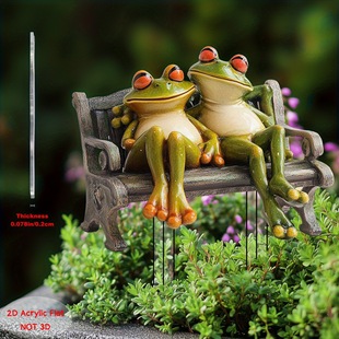 Cross-Border Garden Stake Insert Acrylic Courtyard Ground Insert Potted Plant Decoration Scene Embellishment Plant Decoration