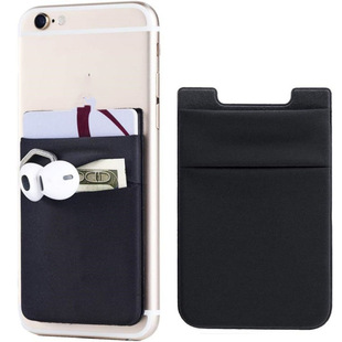 Cross-border double-layer mobile phone sticker multi-purpose Lycra cloth mobile phone back card cover card pocket ultra-thin elastic mobile phone back sticker