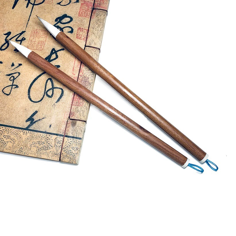 Рекомендуемый набор кистей для каллиграфии для начинающих, включая кисть из волчьего волоса для каллиграфии и рисования, тетрадь для рисования на рисовой бумаге и четыре сокровища учёбы.