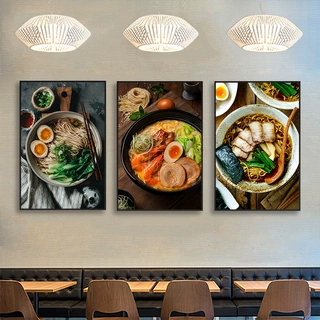 日式拉面店装饰画日本美食料理海报寿司店挂画餐厅包厢烧鸟店壁画
