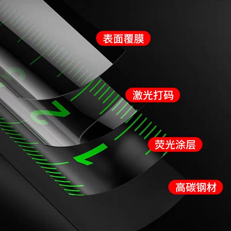 鋼製巻尺 5m 耐衝撃ステンレス蛍光巻尺 工業用巻尺 カスタム7.5mルーバン尺 箱入り巻尺 メートル尺|undefined