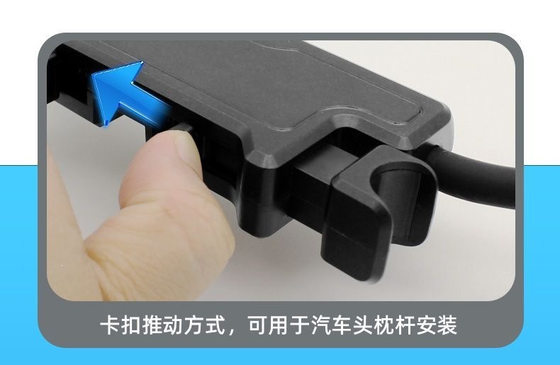 Car-mounted small fan with flexible hose, dual-purpose for rear seats, double-headed small electric fan, USB-powered for cooling in the car, universal for trucks