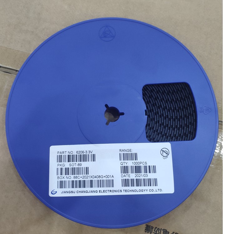 XC6206P332MR 6206-3.3V SOT-89 LDO低压差线性稳压芯片 厂家直销