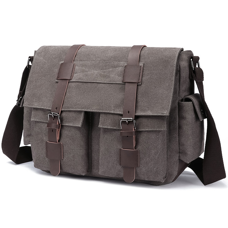 Suministro directo de fábrica transfronterizo retro casual hip hop moda ordenador hombro moda hombres crossbody bolsa de mensajero multifuncional