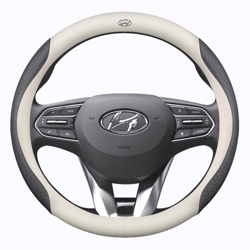 Adecuado para Hyundai langdong shengda yuedong Tucson famosa Turena cubierta del volante de fibra de carbono cubierta de la manija del coche transfronteriza