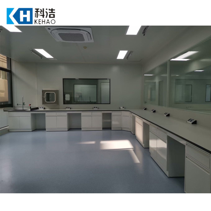 Steel Structure test bench side bench middle central bench fume hood school test bench steel wood test bench side bench