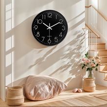 简约挂钟家用客厅创意墙上静音时钟卧室现代石英钟轻奢墙壁装饰钟