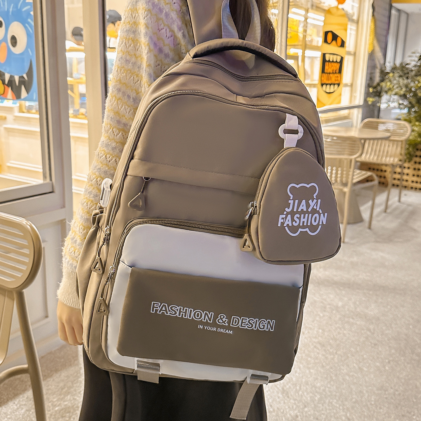 Mochila de moda JIAYISTAR transfronteriza nueva escuela de estilo de estilo casual mochila simple puede ser enviada