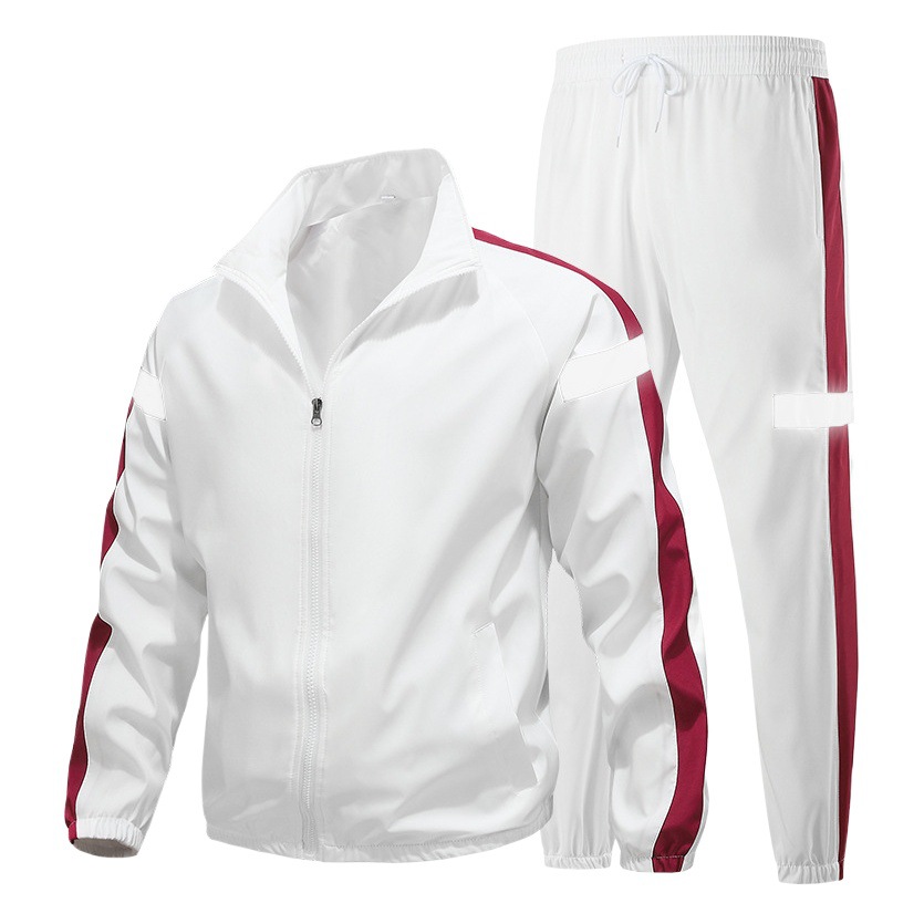 Traje deportivo para hombre primavera y otoño nuevo anti-cursor conjunto de dos piezas para correr ropa deportiva casual pareja desgaste calibración