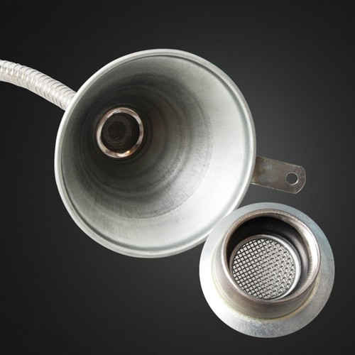 Taiwan-made iron universal funnel, bendable iron funnel 370mm 630mm car oil fuel filling funnel