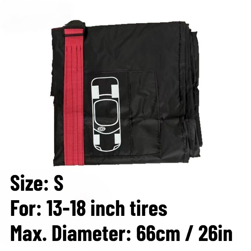 Car Spare Tire Cover, Full-Coverage Tire Cover, Waterproof and Dustproof Protective Cover, Snow Tire Cover, Protective Taffeta Storage Bag