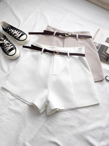 Suits and shorts, women's spring and summer temperament, all-matching, slimming, high-waist, draping casual pants, wearing wide-leg a-line pants
