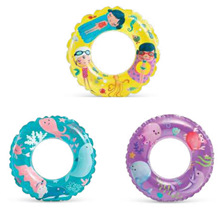 INTEX 59242 透明组泳圈儿童充气游泳圈游泳水上玩具PVC