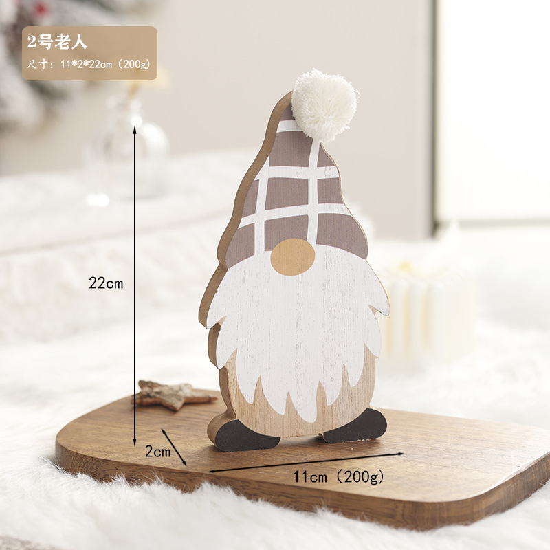 Nuevos productos transfronterizos creativos decoraciones de árbol de Navidad rosa blanco pentáculo decoraciones de escritorio de alce decoraciones de Navidad