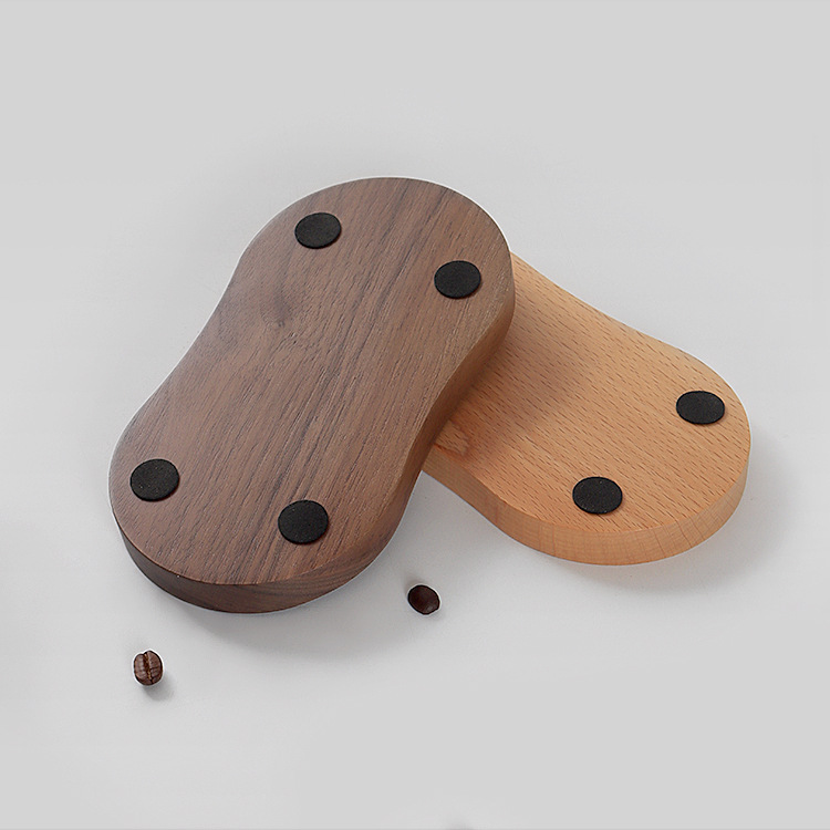 Polvo de café base de prensa dispensador de polvo de tela red de distribución de agua almohadilla de almacenamiento Haya polvo martillo nogal relleno soporte traje aparato