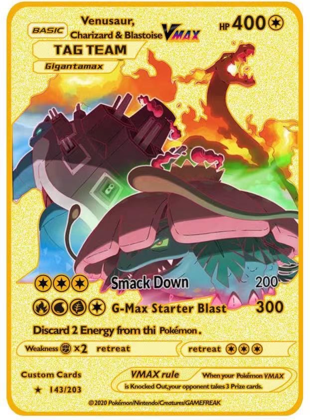 Una gran cantidad de puntos Pokémon tarjeta de metal Pokémon Pokémon tarjeta de metal inglesa