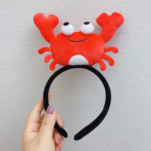 Cute cartoon hairband, super cute little animal headdress, sweet face wash, funny hairpin, Korean internet infrared headband for women