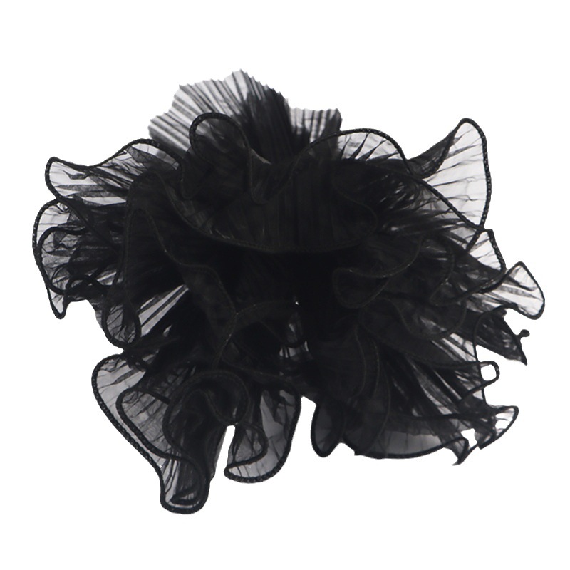 Los fabricantes más vendidos tienen una gran cantidad de existencias al por mayor de materiales de embalaje de flores frescas, hilo de malla, color sólido, hilo de onda plisado de color sólido, hilo de malla