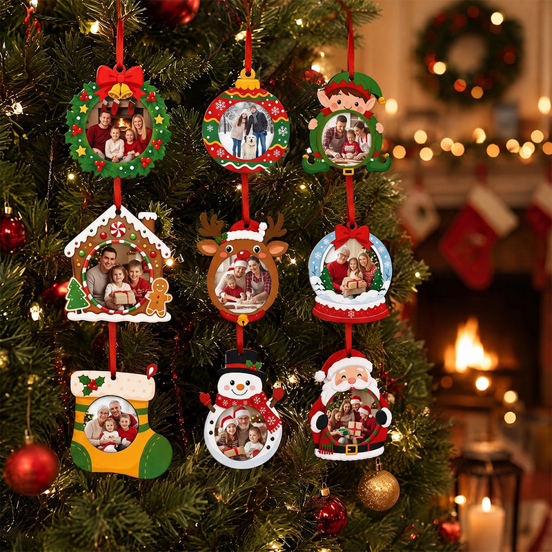 Jingyu's best-selling Christmas wooden photo frame ornaments, snowman, socks, Christmas tree, holiday atmosphere decorations Jingyu's best-selling Christmas wooden photo frame ornaments, snowman, socks, Christmas tree, holiday atmosphere decorations