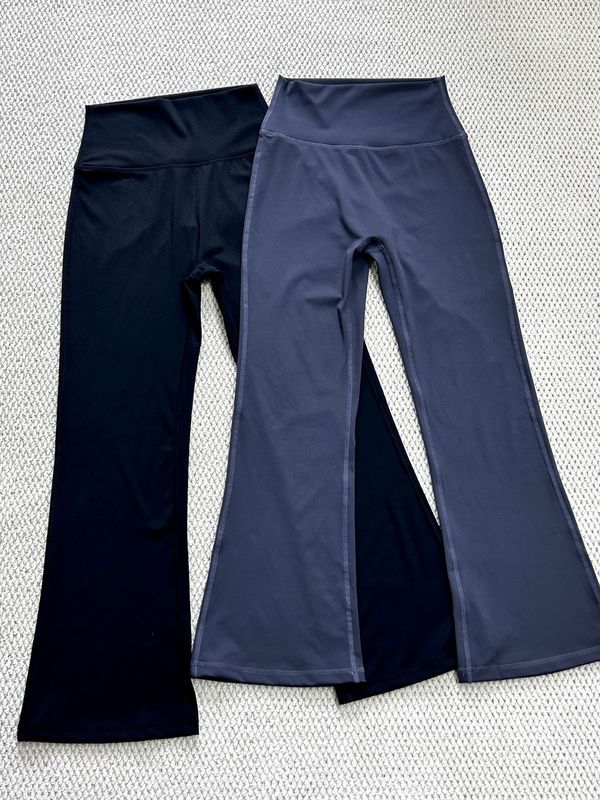 女性用サマーヨガ8点フレアパンツ、ハイウエストヒップリフティングスリミングスポーツパンツ、フィットネスカジュアルダンスワイドレッグパンツ、夏|undefined