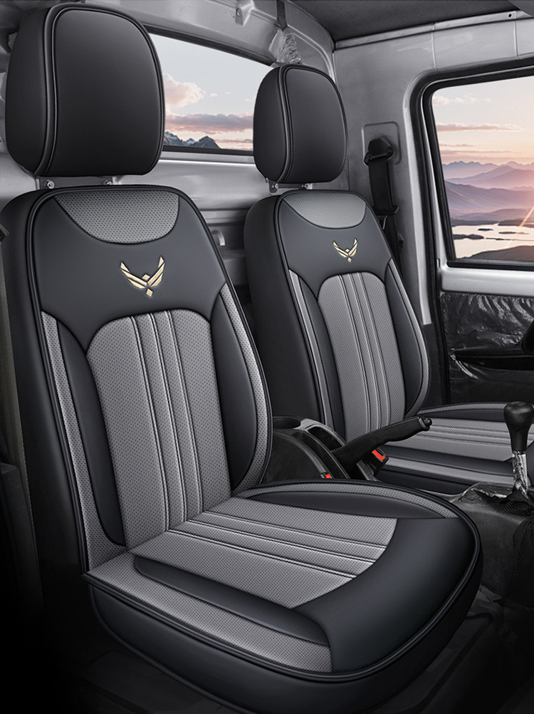 Wuling Rongguang New Truck Small Truck Special Seat Cover Double Row Single Row Fully Enclosed Small Truck Four-Season Leather Car Seat Cushion