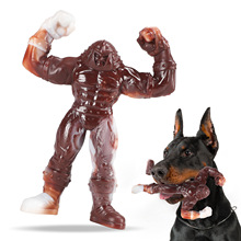 亚马逊新款宠物玩具狗磨牙棒狗狗啃咬玩具洁齿磨牙耐咬肌肉人玩具