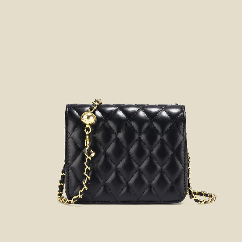 Цепочная сумка через плечо, сумка через плечо, коллекция 2023, стиль Chanel, сумка на цепочке, натуральная кожа