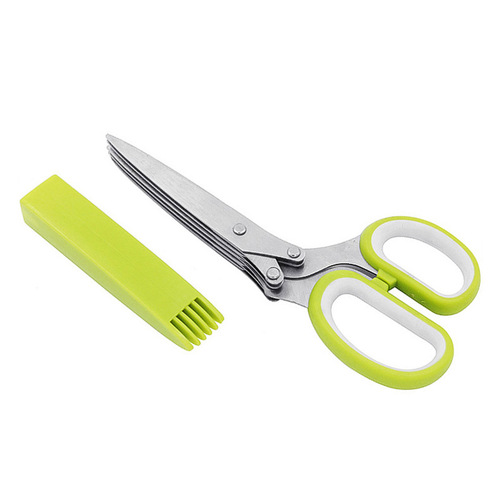 Manufacturer wholesale multi-purpose five-layer scissors Household multi-layer onion scissors five-layer scissors for shredded food