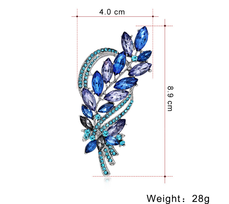 Retro Flower Alloy Inlay Rhinestones Unisex Brooches display picture 1