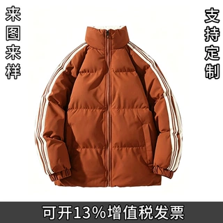 工厂定制棉服 冬季新品男士立领纯色拉链款式简约保暖棉服外套