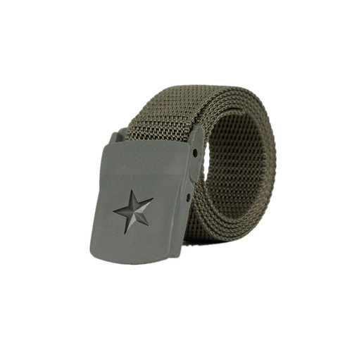 Manufacturer wholesale student military training belt security belt training plastic woven nylon canvas inner belt pants belt