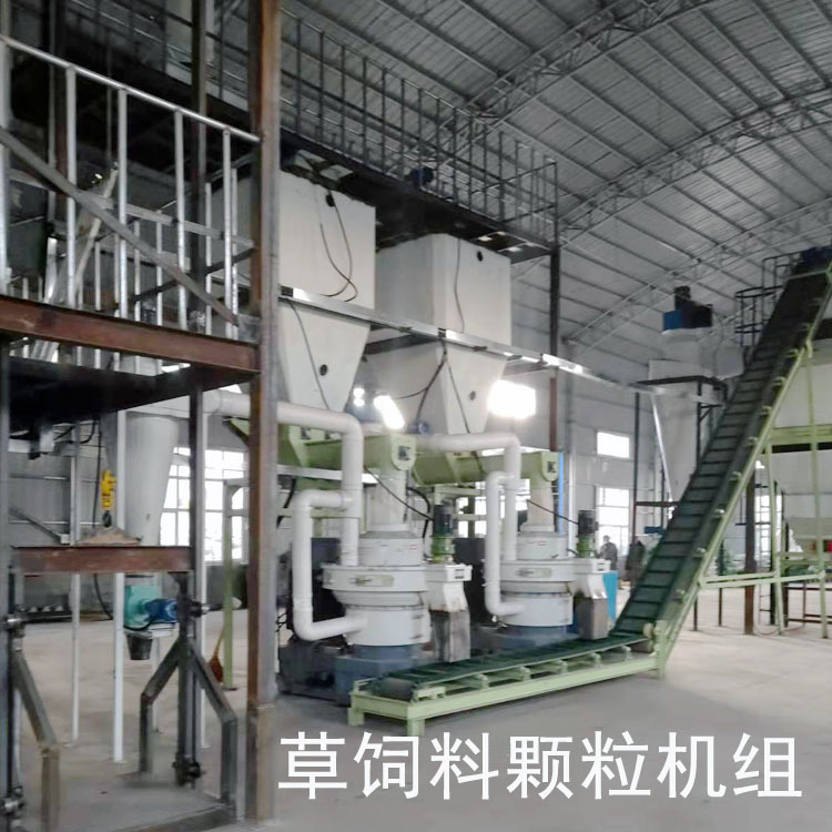 Ruminant Feed Processing Equipment Customized Complete Set of Grass Pellet Feed Production Line with a Capacity of 2 Tons Per Hour Alfalfa Pellet Mill