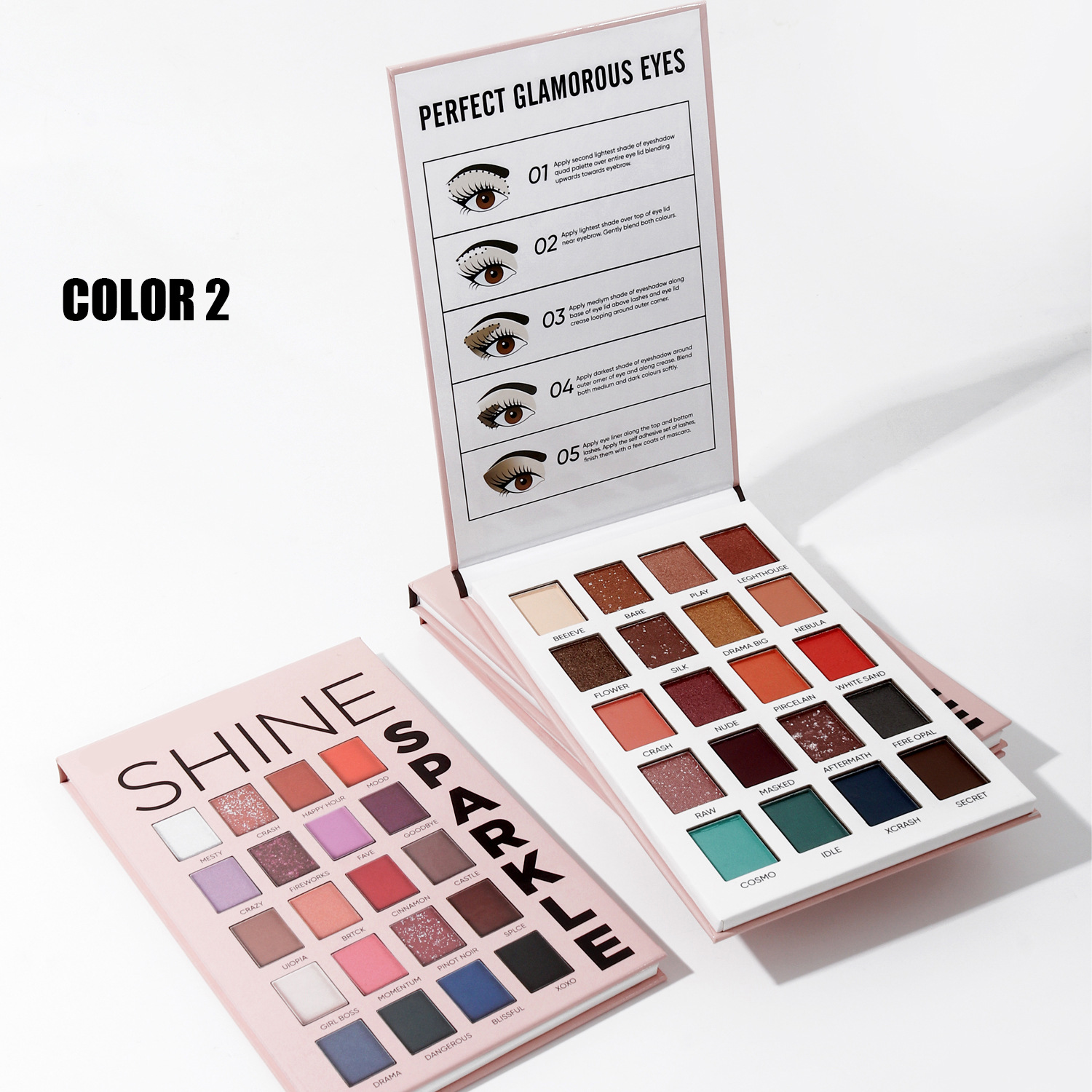MISSYOUNG Cross-border 20-color eyeshadow palette, paper eyeshadow, pearlescent eye makeup, matte eyeshadow, Amazon undefined