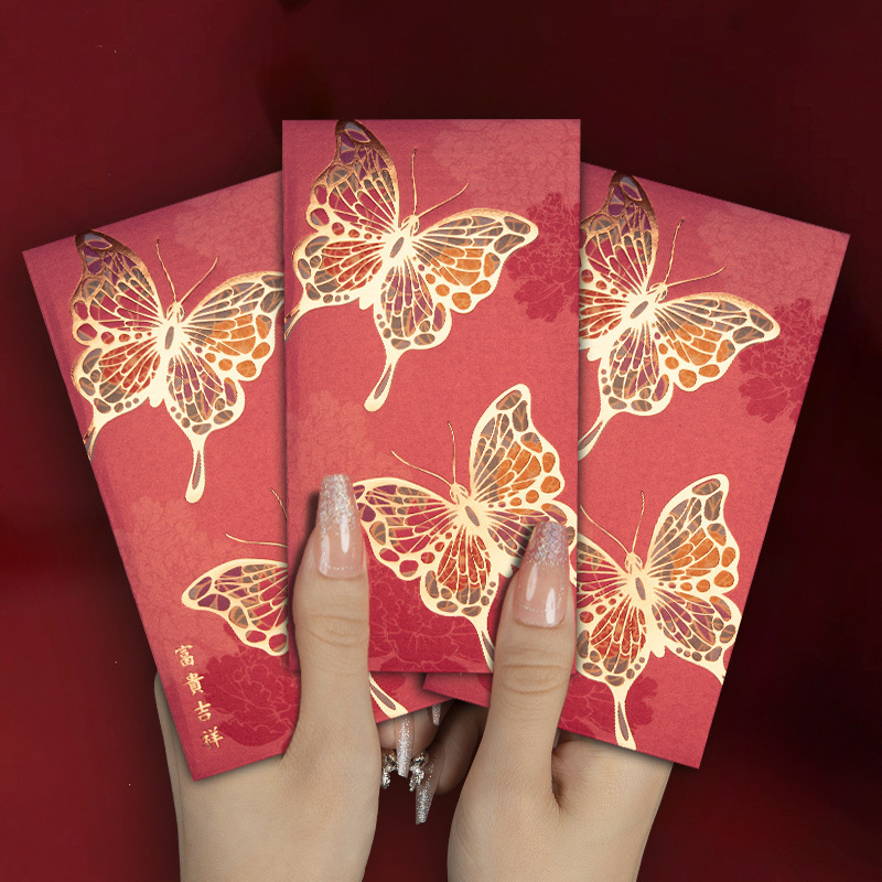 Lian Nian Youyu 香港版高級赤い封筒新しい新年の赤い封筒バッグクリエイティブ新年の赤い封筒工場卸売|undefined