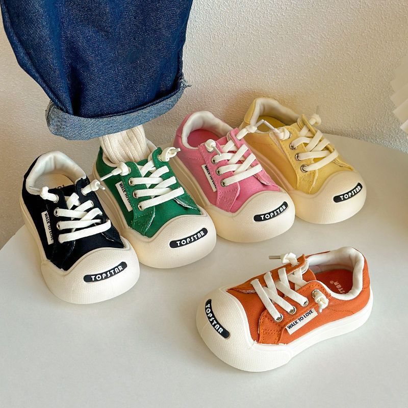 Tongku Rabbit Children's Ugly and Cute Canvas Shoes Spring and Autumn Boys' and Girls' Velcro Board Shoes Korean Version_voghion.com