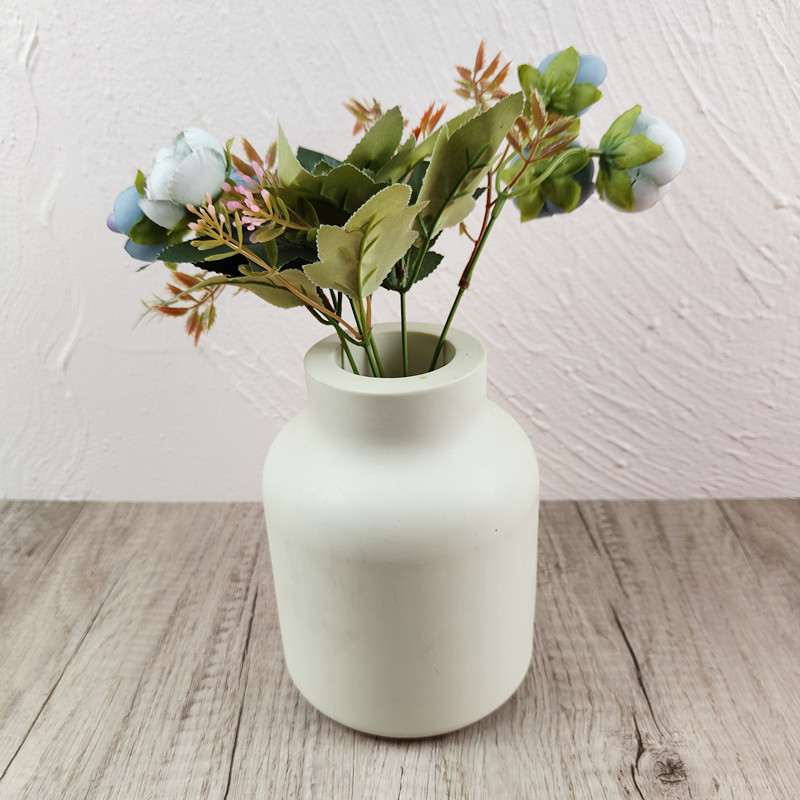 Hengzhi new round vase silicone mold DIY gypsum cement resin flower arrangement tool cross-border hot sale