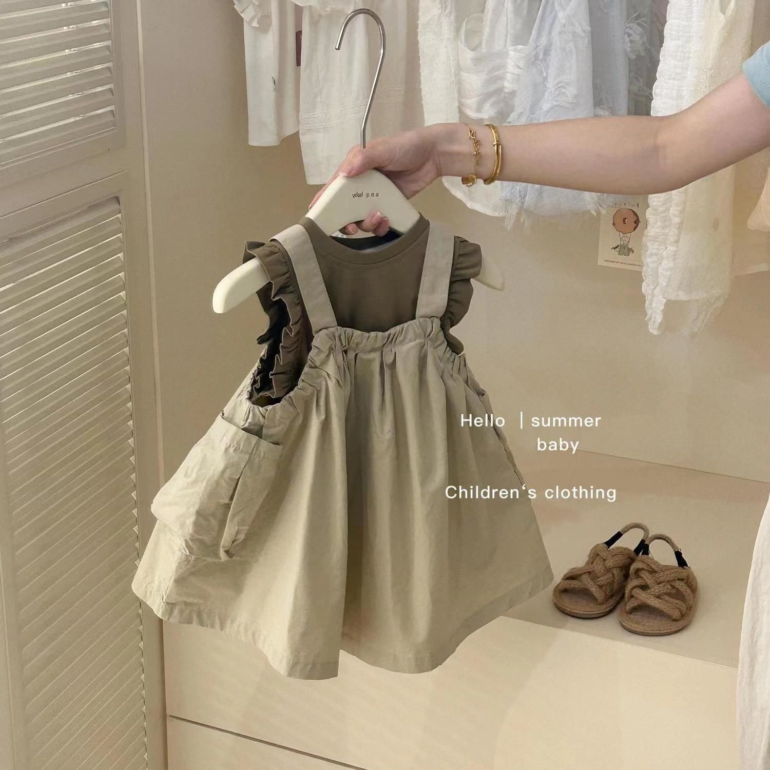 Girls' Summer Outfit Set, Fashionable and Trendy Children's Clothing, 2026 New Style, Toddler Girls' Trendy Street Style