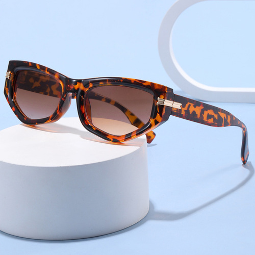  New Cross-border Fashion Large Frame Square Sunglasses, Western and Eastern Style, Black Sunglasses, Wholesale for Men and Women, Foreign Trade, Irregular Shape