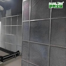 吸声墙面菱形孔铝板网固定铝合金扁压条机房泵房变电室地下室隔音