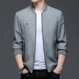 2025春秋装外套男潮流棒球领薄款休闲风衣短款外穿帅气男士夹克衫