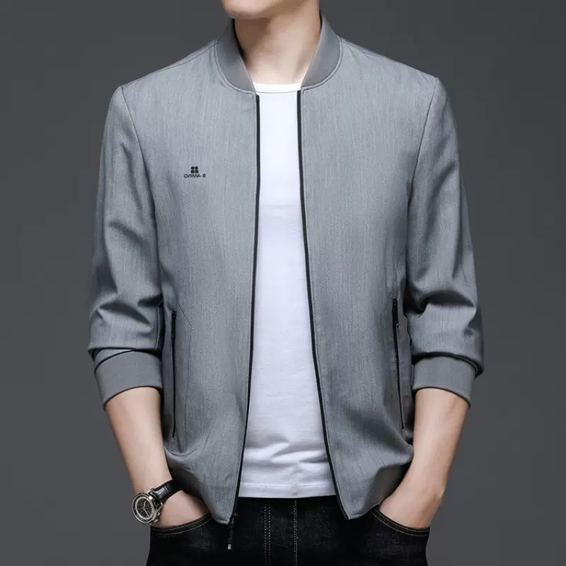 2025春秋装外套男潮流棒球领薄款休闲风衣短款外穿帅气男士夹克衫